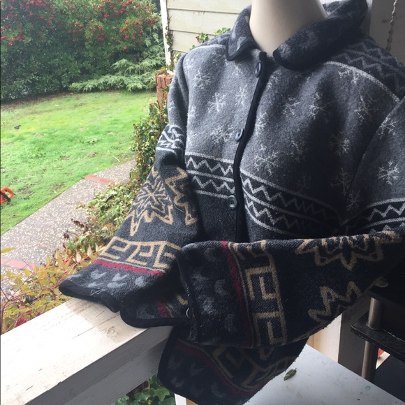 Sonoma native motif fleece outerwear jacket - Picture 3 of 4